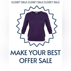 J Crew Sweater | crew neck 3/4 sleeve size S